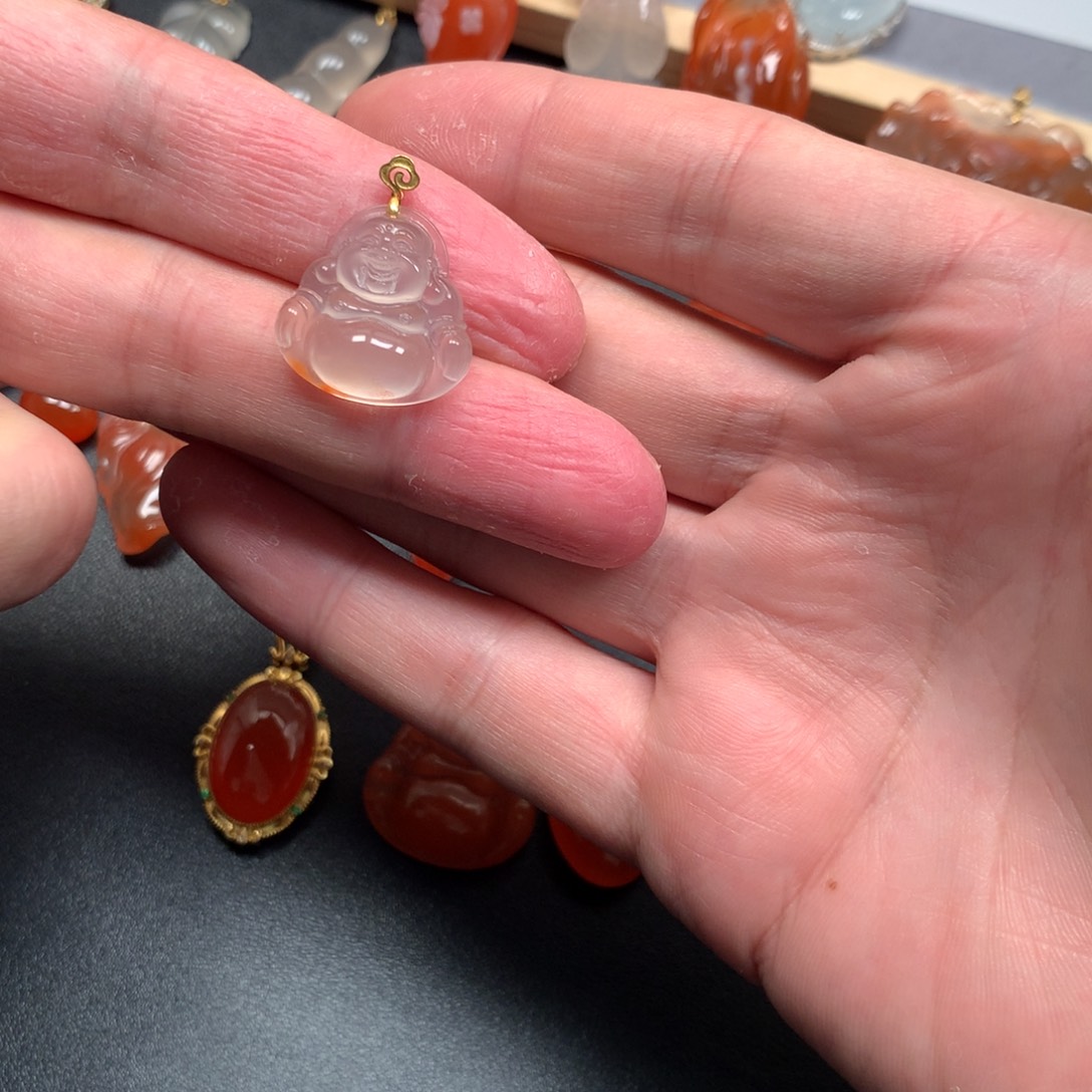 南红玛瑙未镶嵌项链