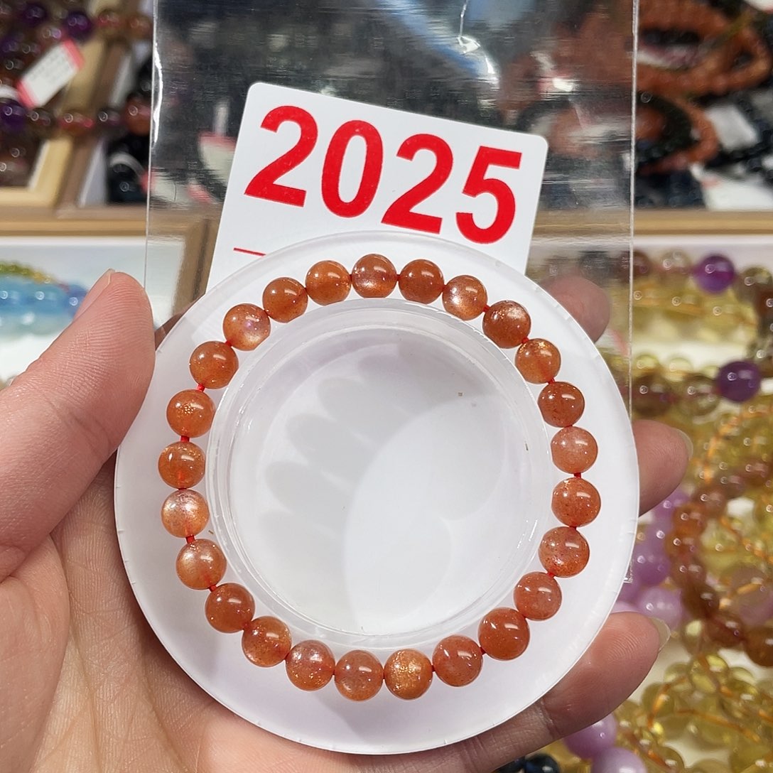 水晶未镶嵌手链橙月光7