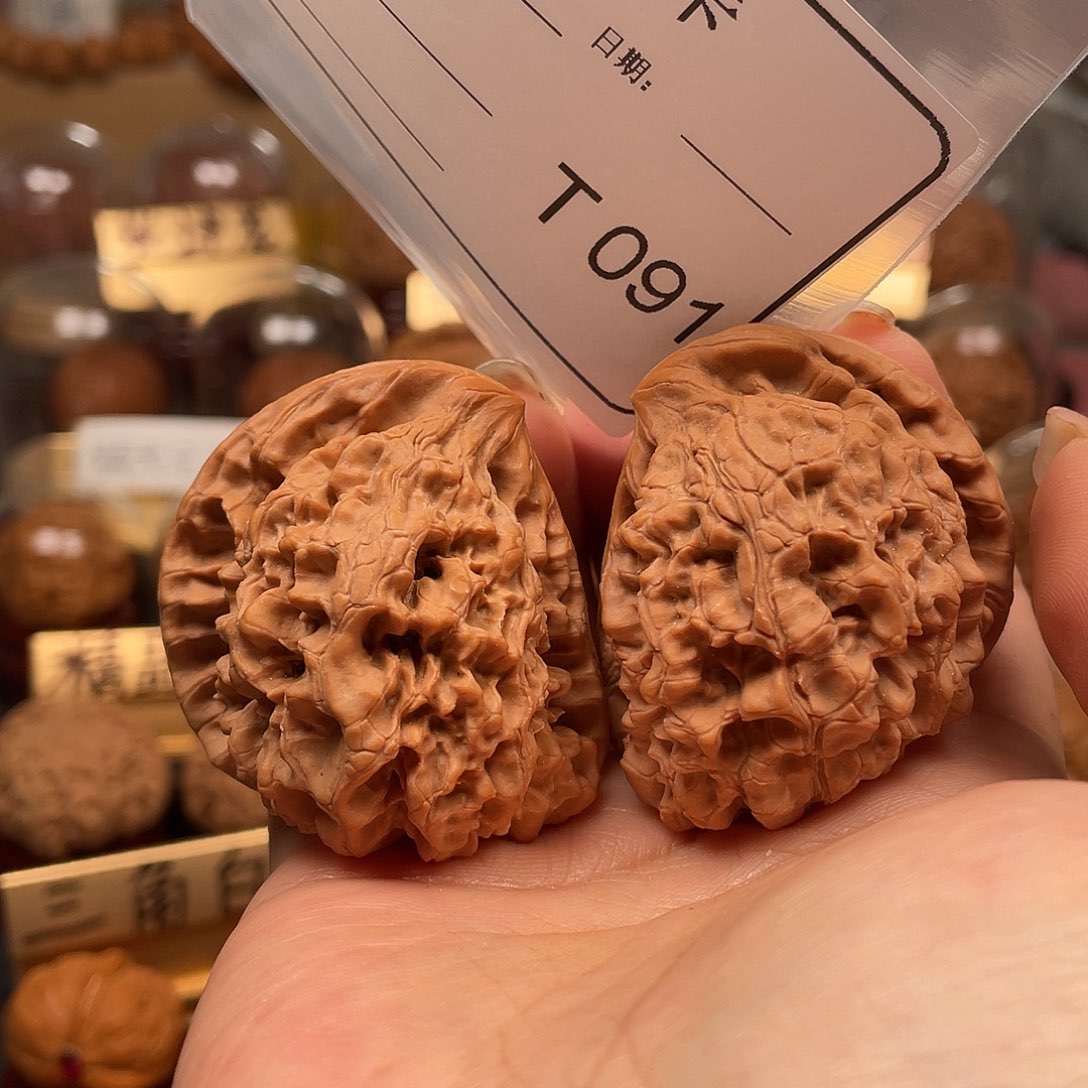 文玩核桃把件寻**鱼半壁091