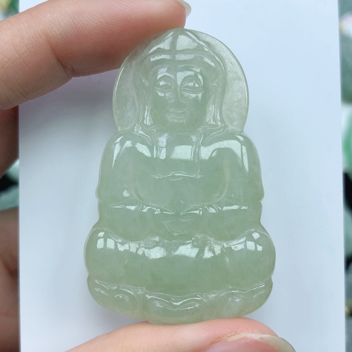 翡翠颈饰未镶嵌天然翡翠a货