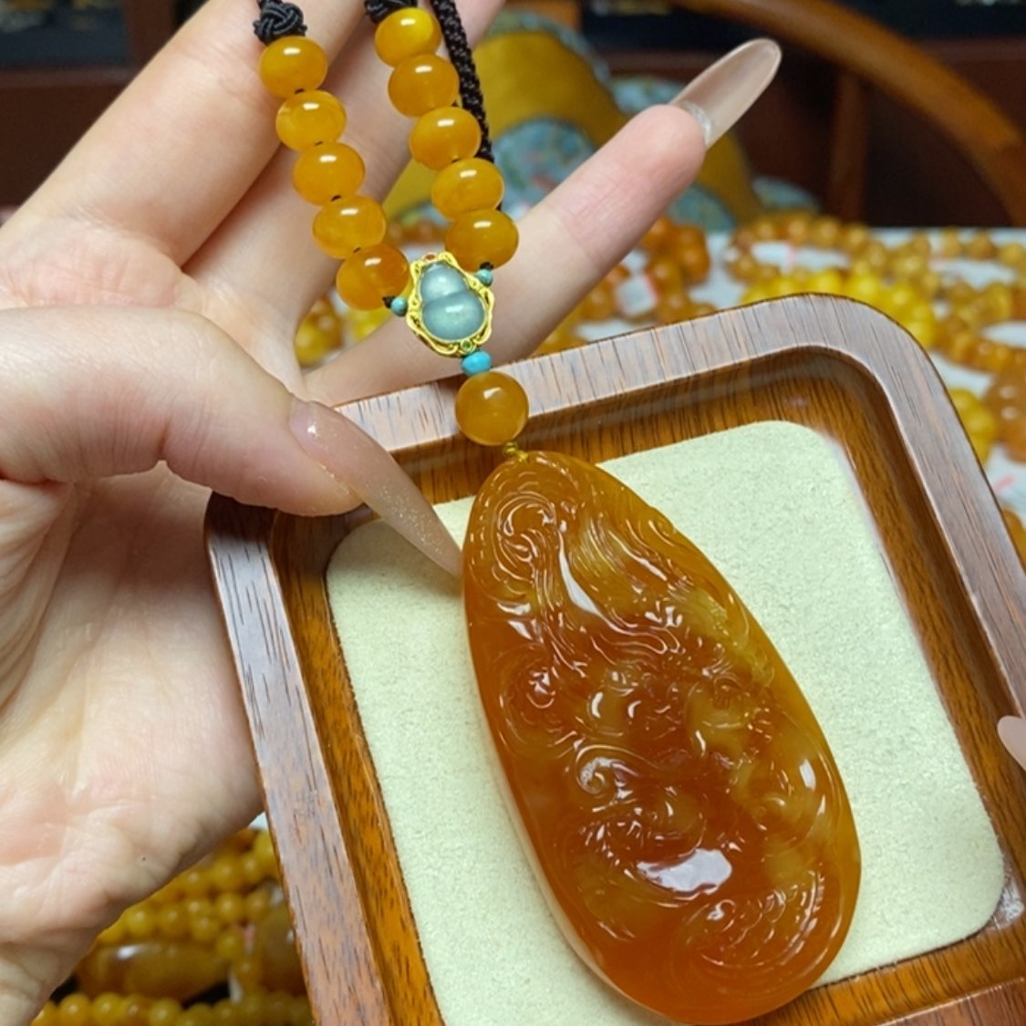 【闪购商品】蜜蜡颈饰未镶嵌项链