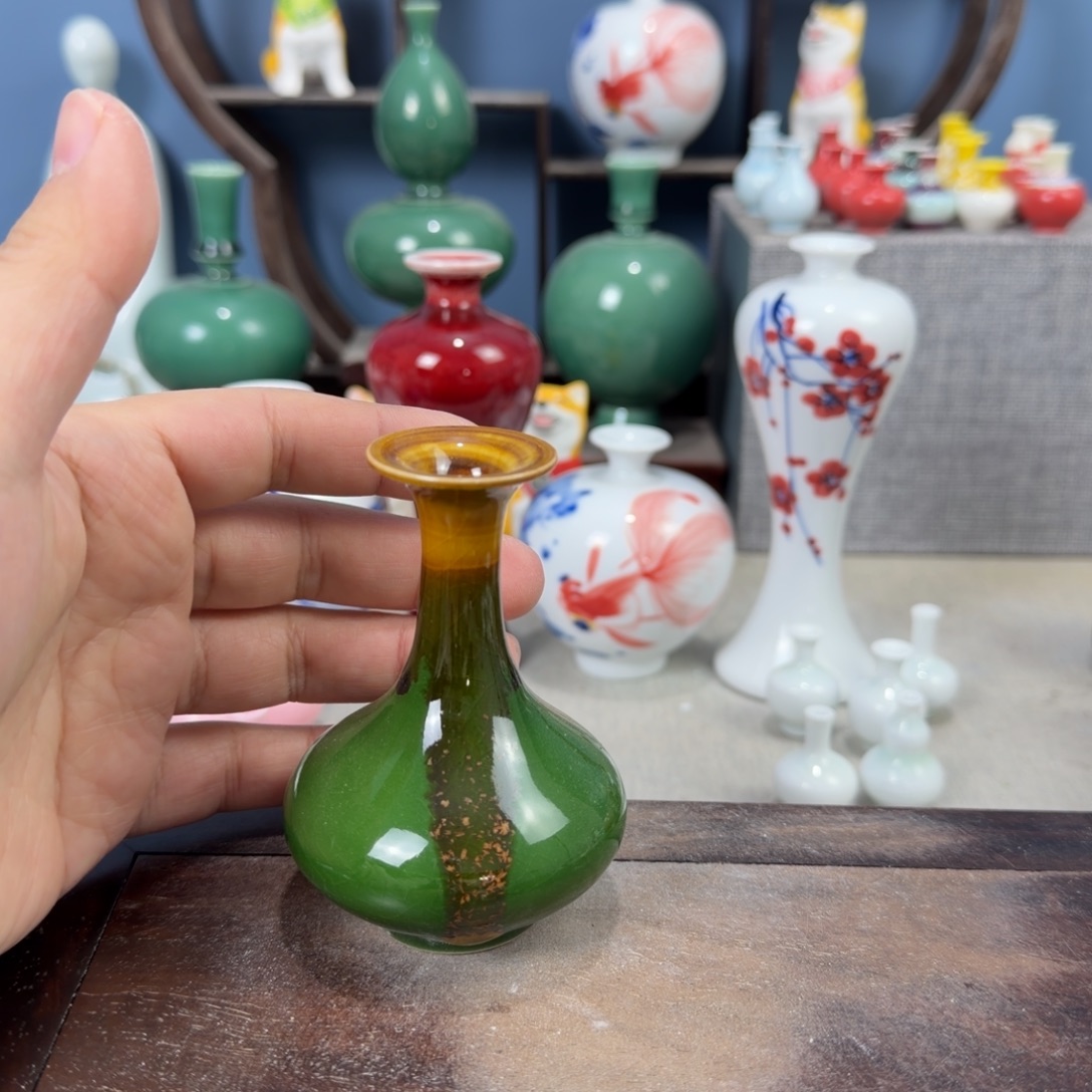 陶瓷手工小花器摆件