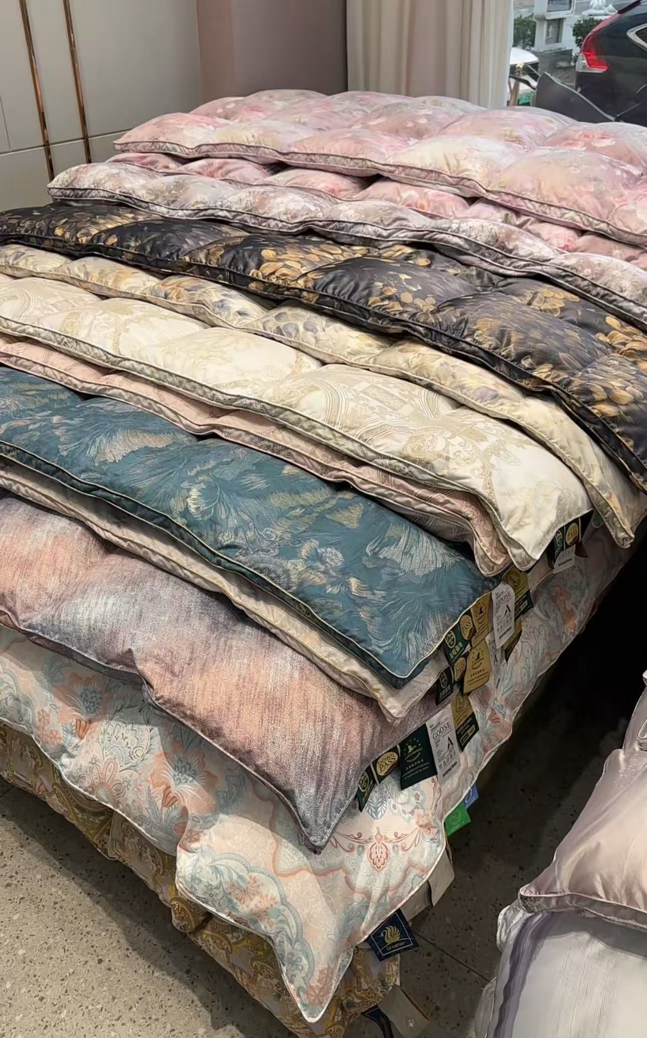 鹅毛被被加厚冬被