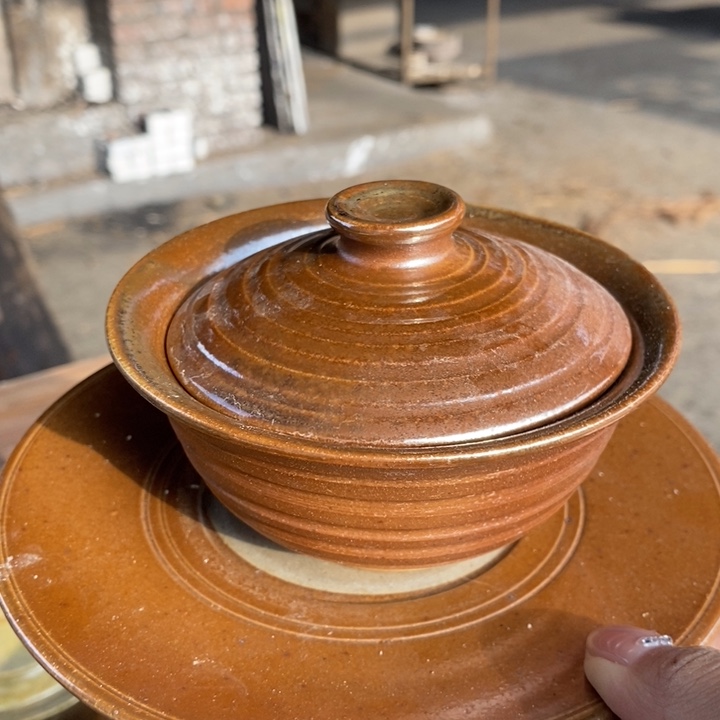 底槽青通红系列盖碗系列套装