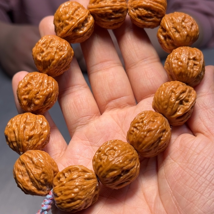 文玩核桃把件野麻8138