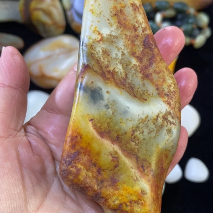 满***号和田玉（糖玉）未镶嵌挂件