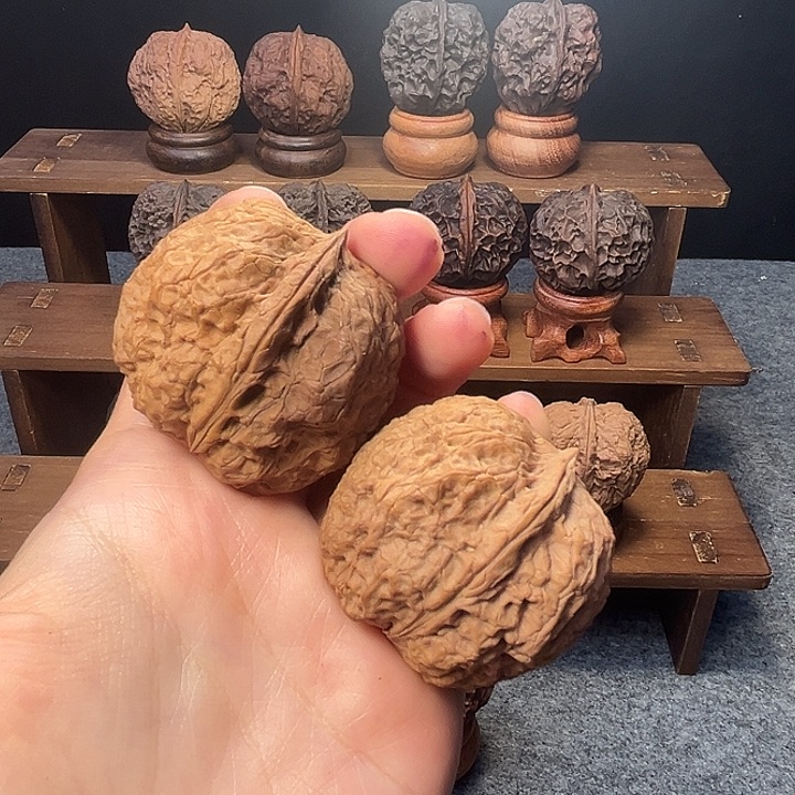 文玩核桃吊坠z水龙纹元宝44mm