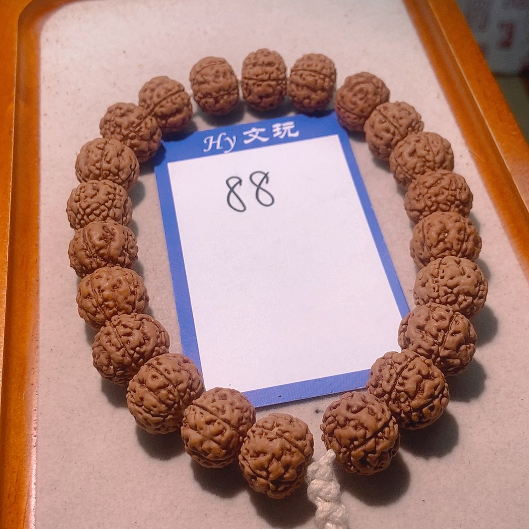 毛***爹手串金刚菩提88古树龙珠16