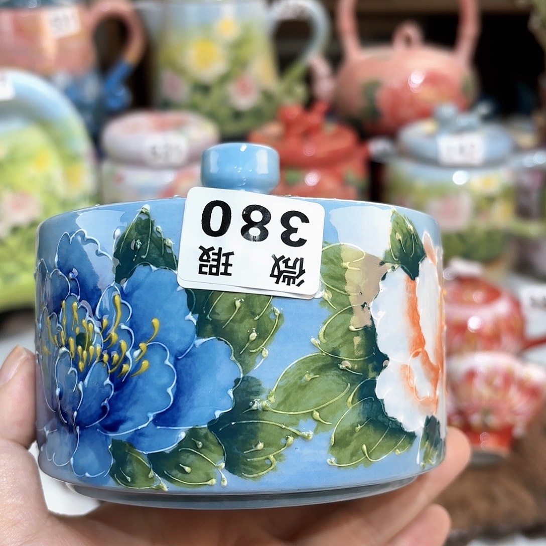 飏***意景德镇手绘高温釉下彩陶瓷茶具
