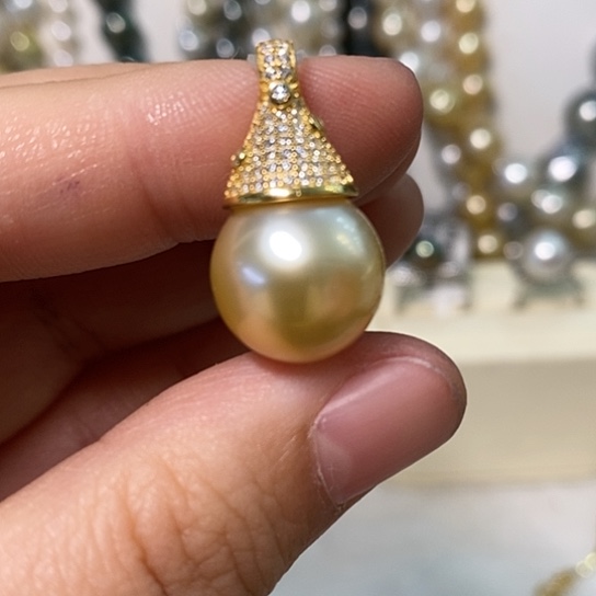 海水珍珠颈饰银S925镶嵌13.48