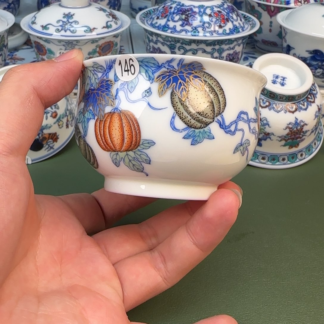 彦祖纯手工手绘茶具146