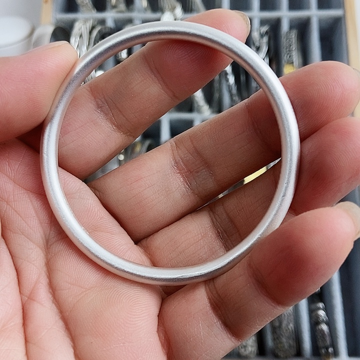 无足银大***8古法素圈