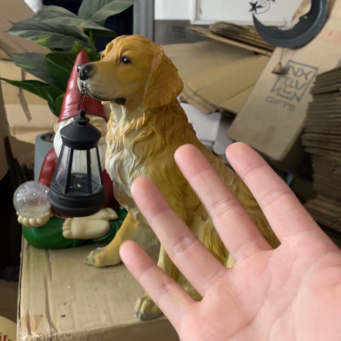 【闪购商品】树脂仿真金毛摆件