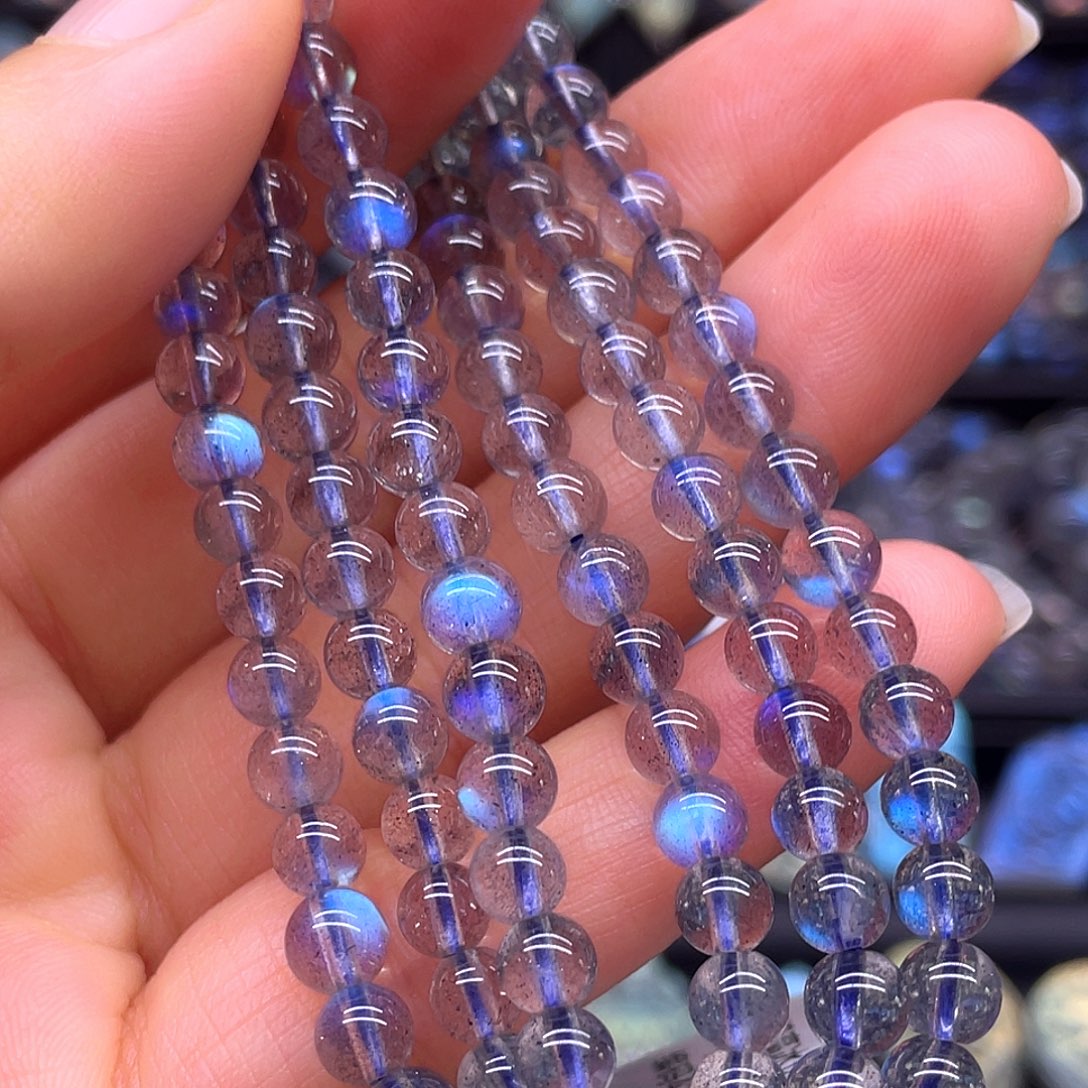 未镶嵌长石手串5.2左右