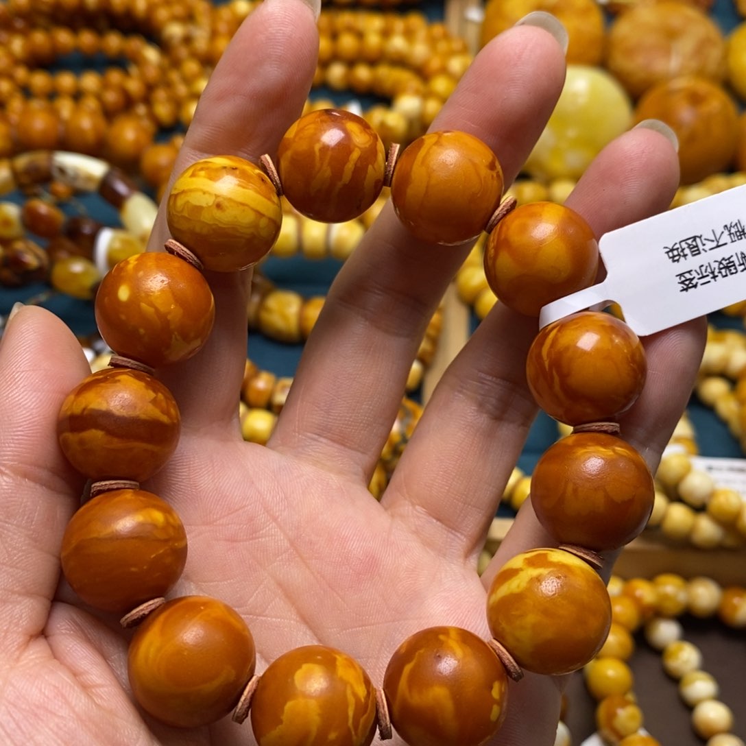 琥珀颈饰未镶嵌15.8加