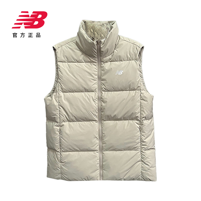 New Balance NB正品冬季新款男子保暖立领羽绒马甲 AMV44303