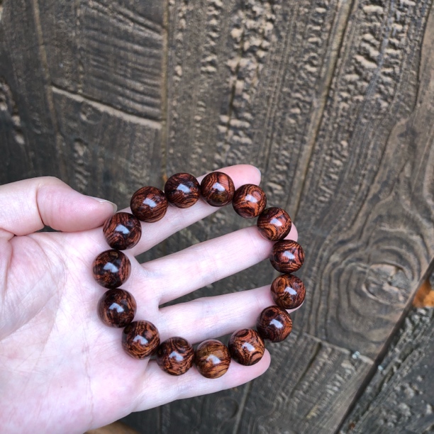 海南黄花梨对眼x纹1.5文玩手串