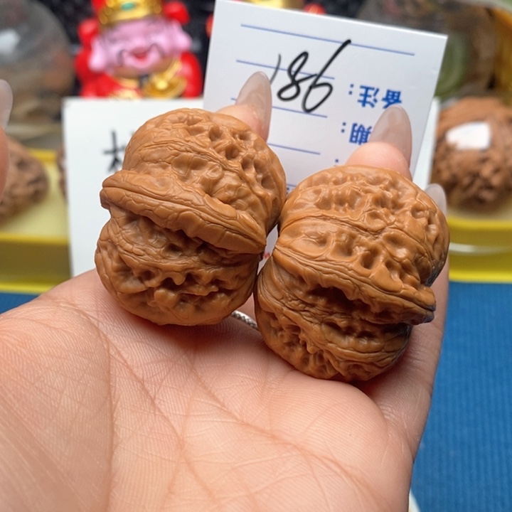 文玩核桃把件186号40全品元宝，开播福利