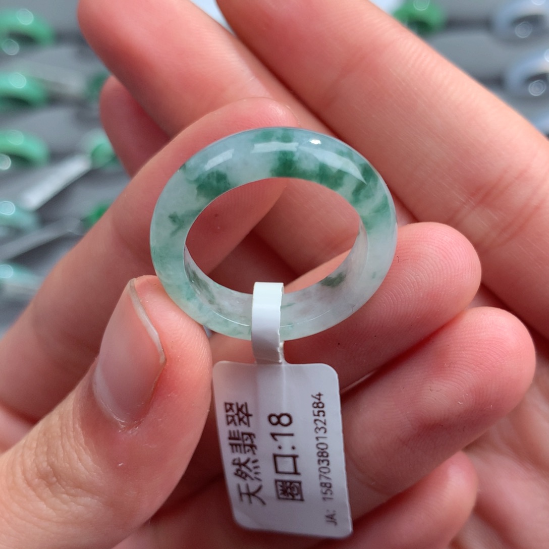 翡翠戒指未镶嵌天然
