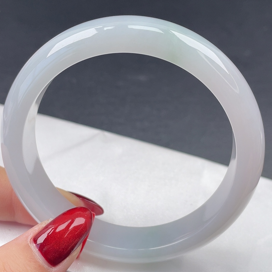 翡翠未镶嵌手镯61圈口