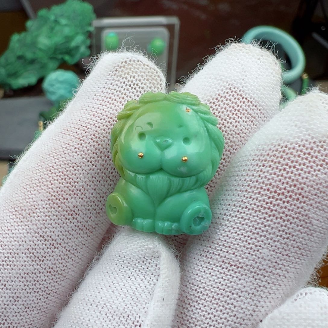 绿松石未镶嵌菜籽黄Z?****也