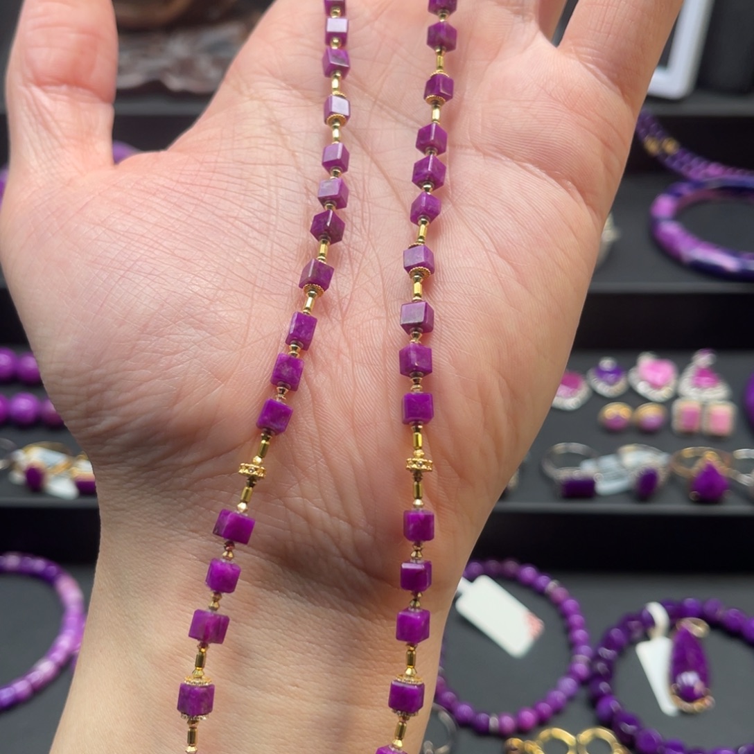 苏纪石（舒俱来）18K金镶嵌项链