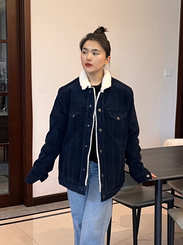 「ZJ」灯芯绒夹克外套