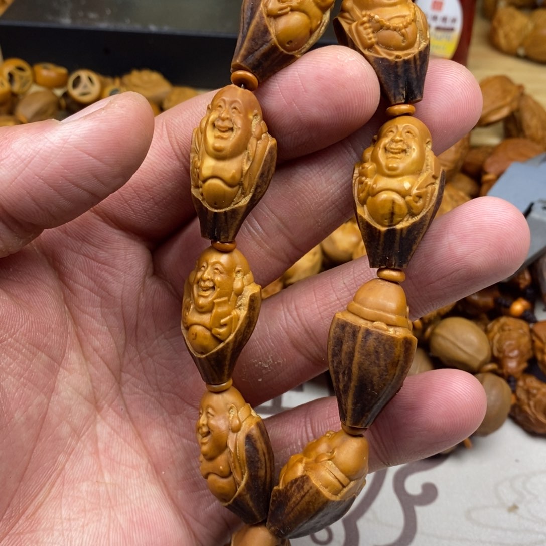 橄榄核手串/手链橄榄核雕刻工艺手串7