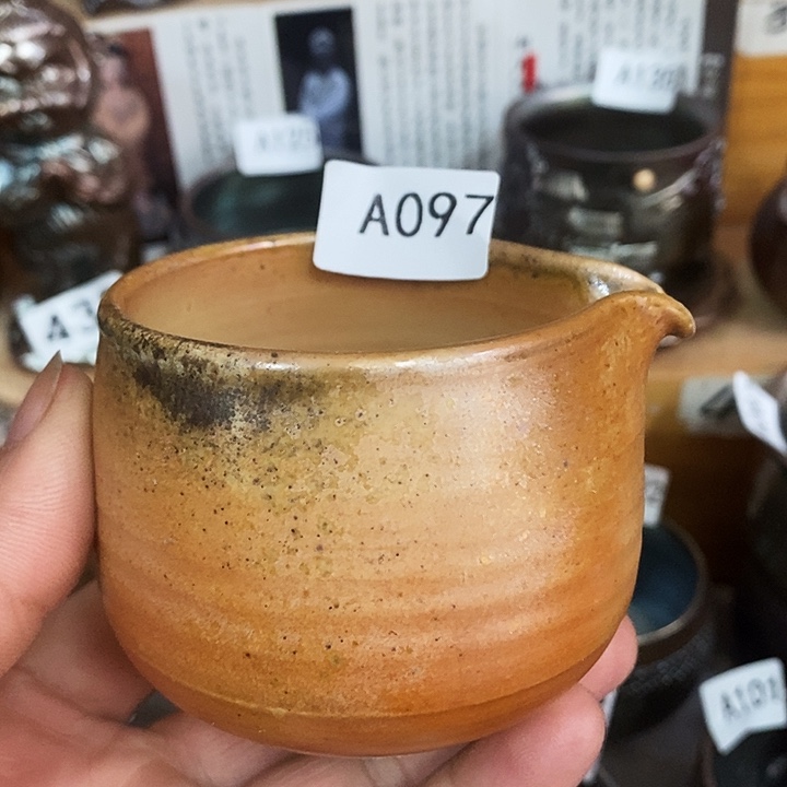 紫砂茶杯柴烧纯手工097