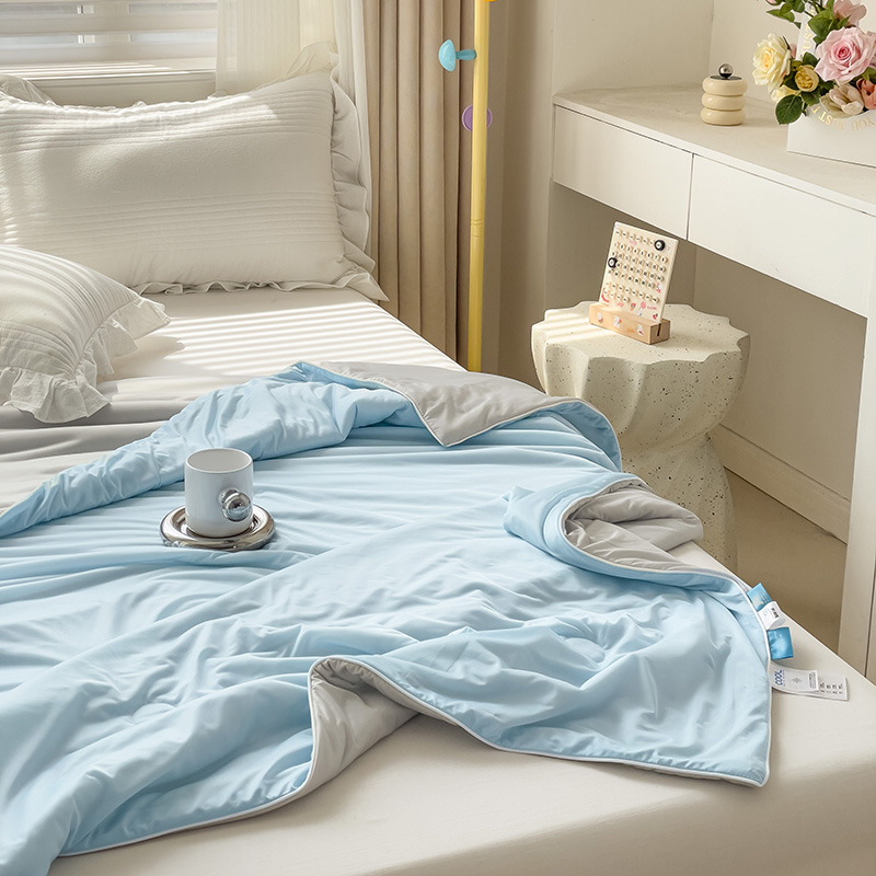 凉感抗菌空调被冰丝夏被可机洗被芯单双人薄款学生宿舍被子夏凉被