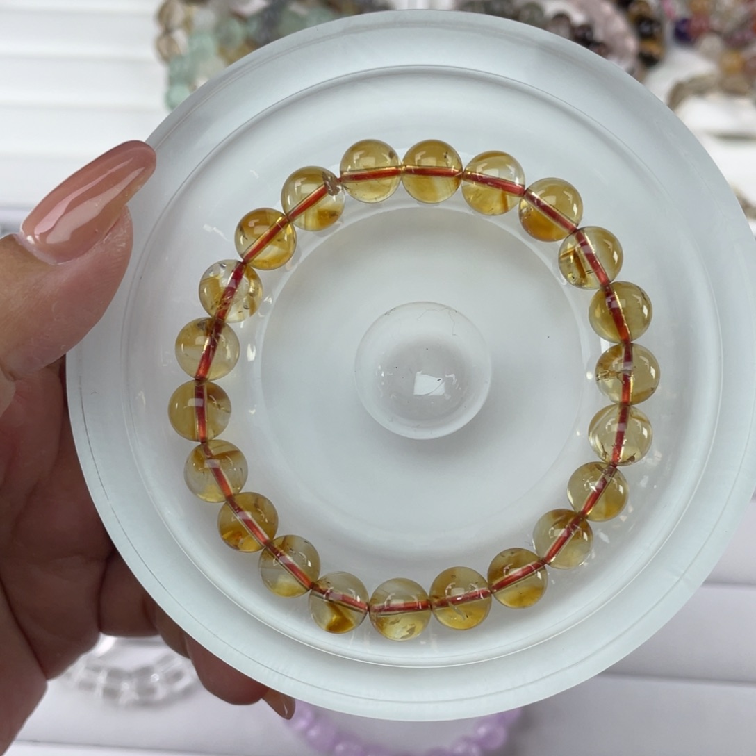 手串水晶未镶嵌014黄塔晶水晶9m