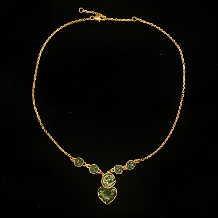 铜合金合成锆石项链 铜合金原创设计Misskimmy春不晚简约项链