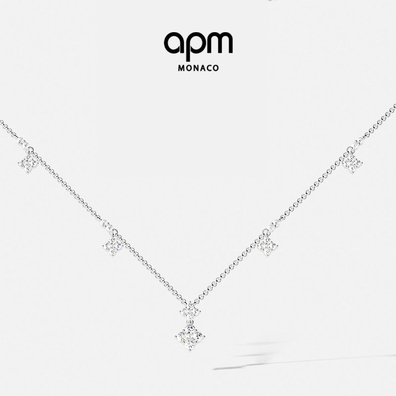 APM Monaco 闪耀可调节项链首饰礼物配饰小众设计送女友饰品