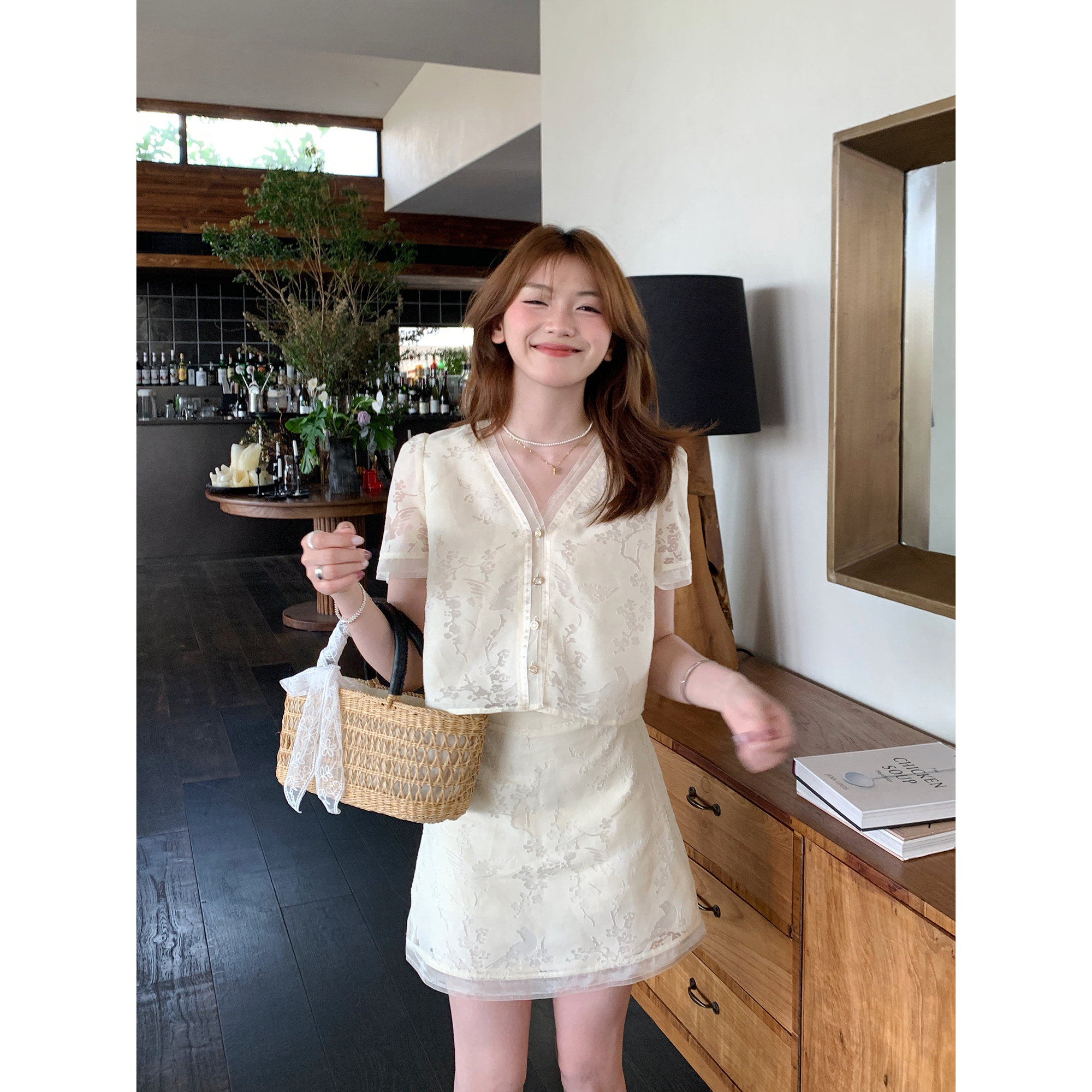 切糕自制【浮云月下】小个子春夏气质女贵气时尚新中式套装