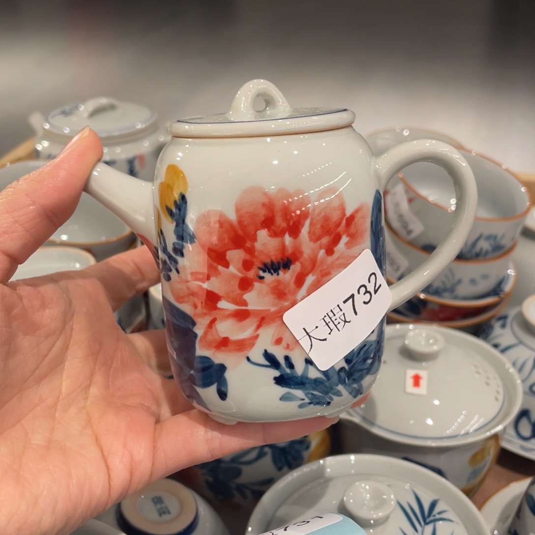 有瑕釉下彩纯手绘