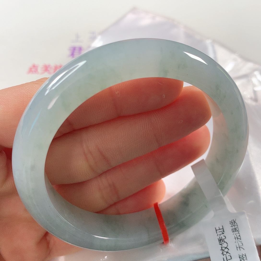 翡翠手镯未镶嵌 正圈①③②