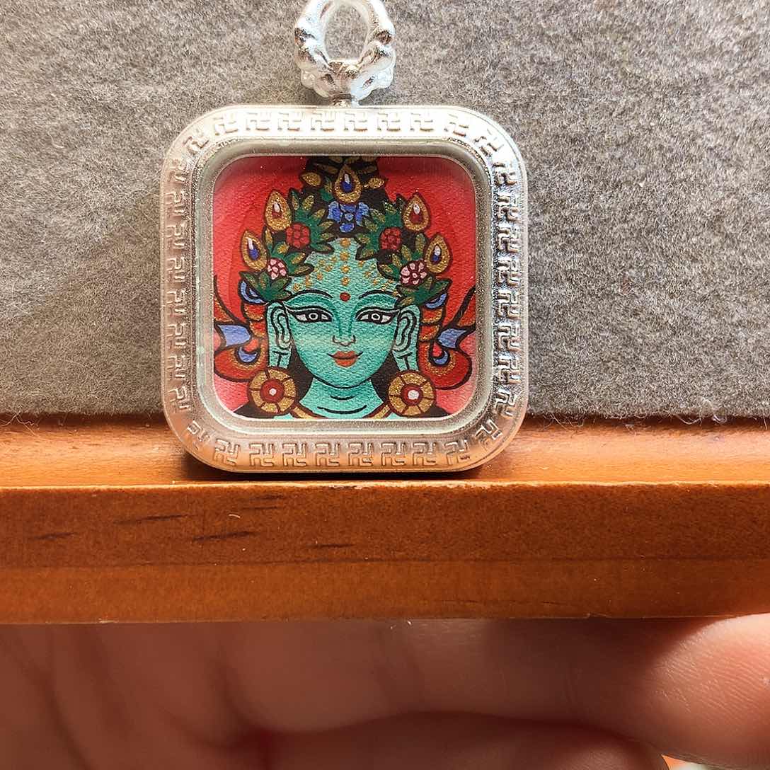 吊坠般若唐卡非遗传承