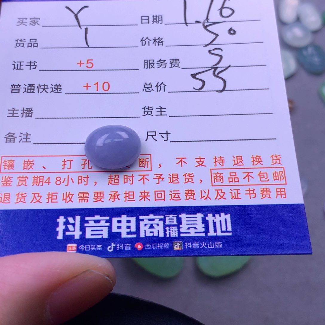 翡翠颈饰未镶嵌Y****011111111