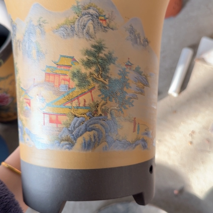 紫砂紫砂花盆d d d f f