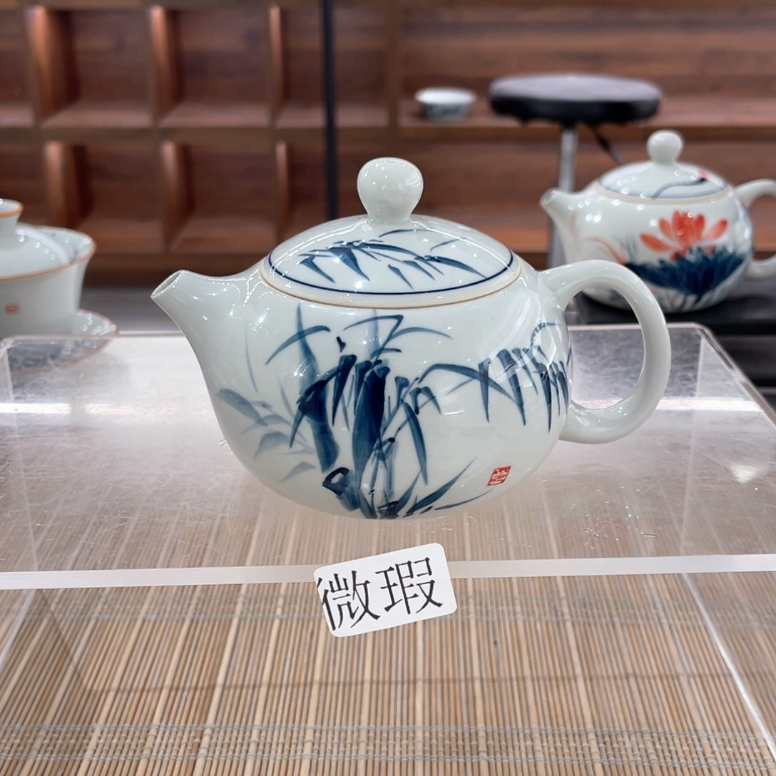 微瑕釉下彩纯手绘