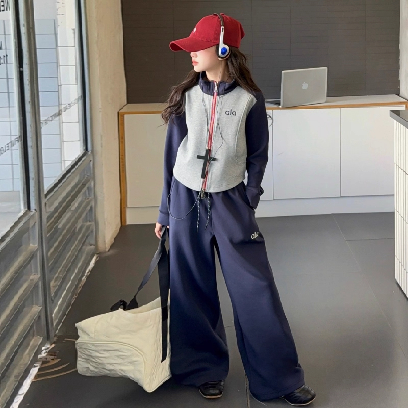 【专柜】女童套装秋装2025新款女孩中大童儿童春秋开衫运动两件套