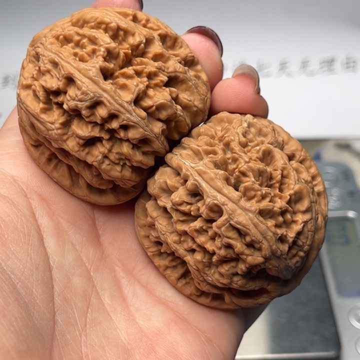 文玩核桃把件粗筋46