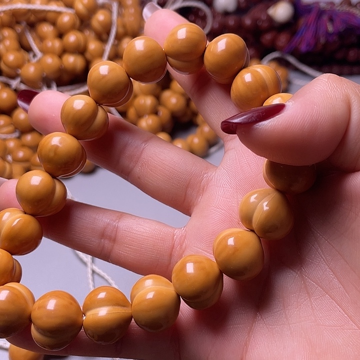 猴头核桃手串16尺寸镜面柯基屁桃手持全品无暇