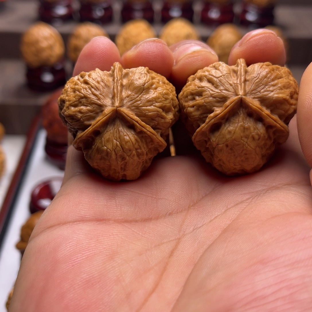 文玩核桃把件花开富贵5¥