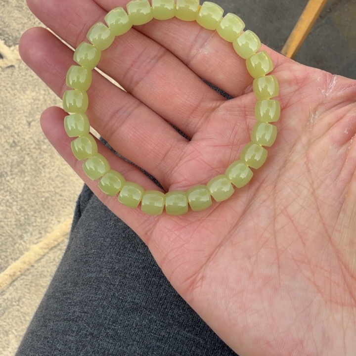 和田玉（黄玉）未镶嵌手链