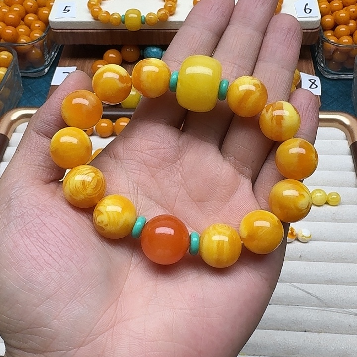 小****无非金属精品老蜡色素串搭配一条