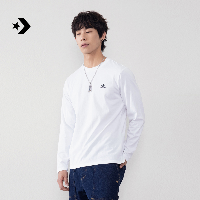 匡威秋季新品男女经典基础款叠穿长袖T恤CONVERSE UCJ212