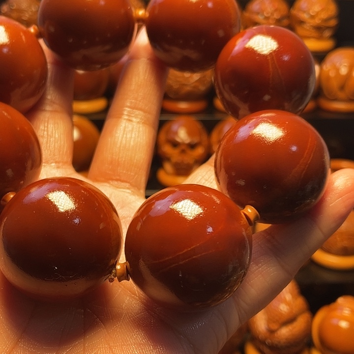 锦***。橄榄核把件橄榄雕刻