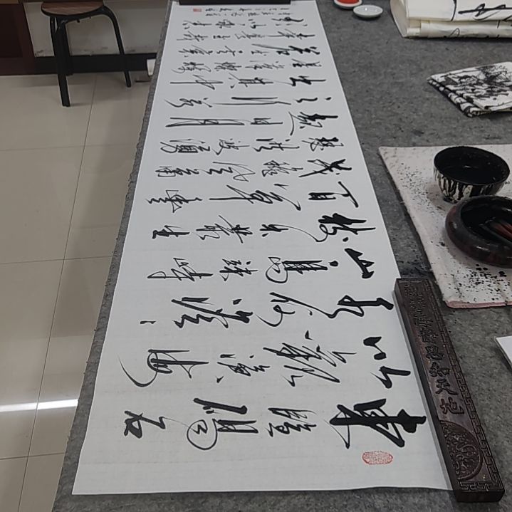 书法书法协会作品观沧海再赠送一副清风明月一壶酒