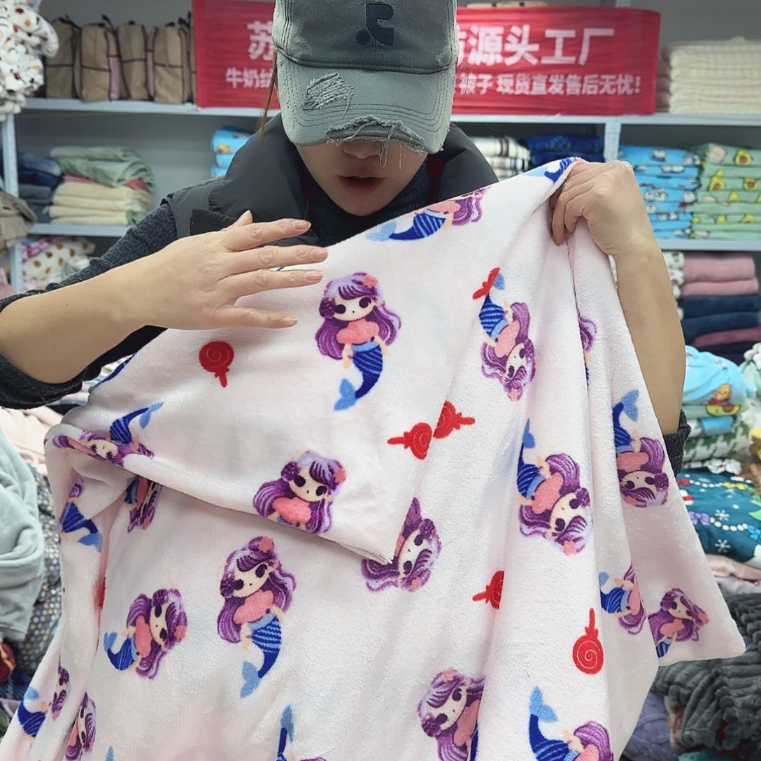 羊驼毛180.200牛奶绒被套